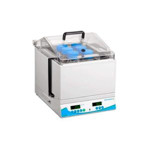 Baño con agitación orbital y soporte universal para tubos, botellas y frascos